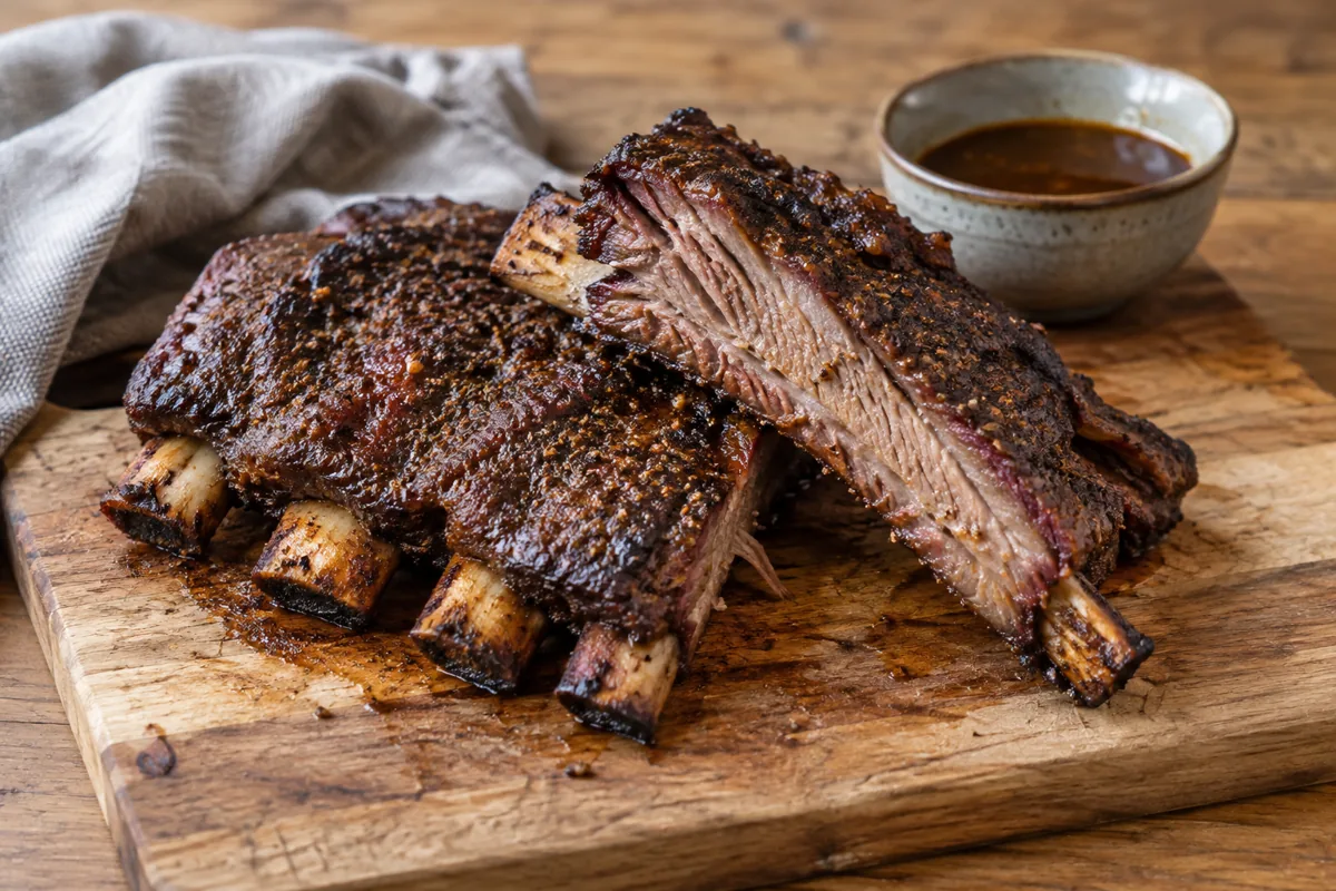 Beef ribs van de BBQ