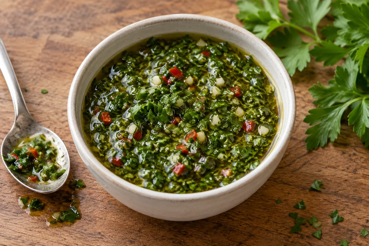 Chimichurri met rode peper