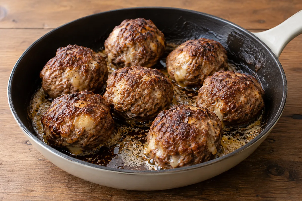 Gehaktballen met kaas
