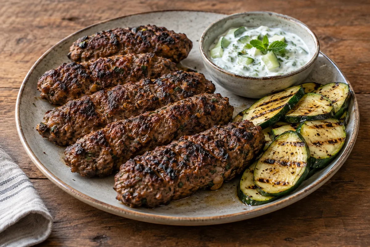 Keto Lam Kebab van de Kamado (met Appelazijn)