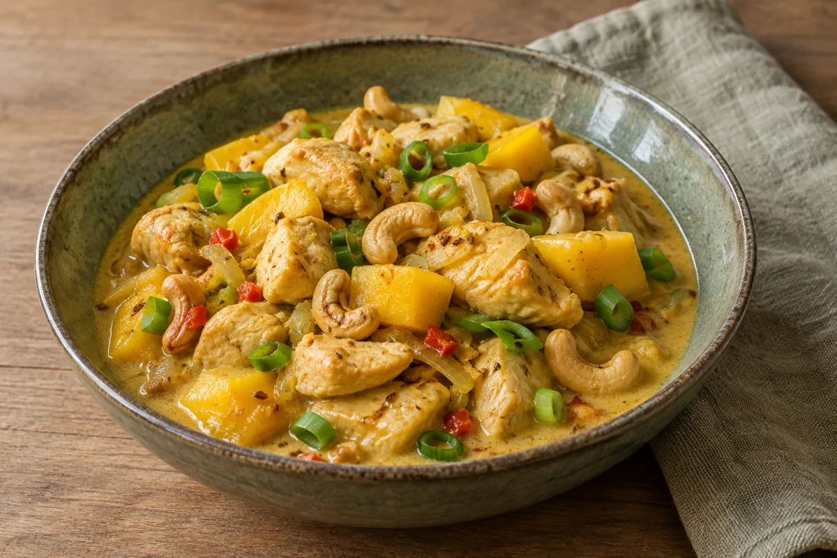 Kipcurry met mango