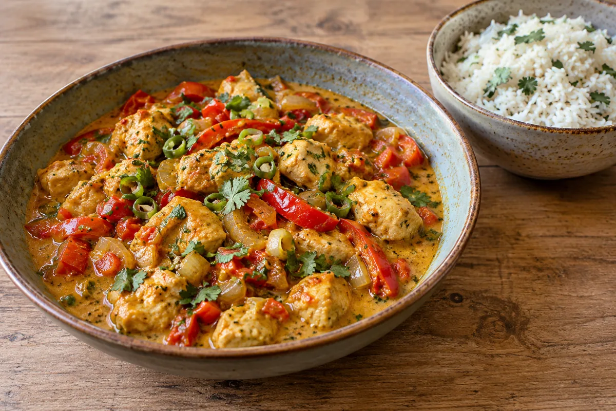 Kipcurry van de kamado