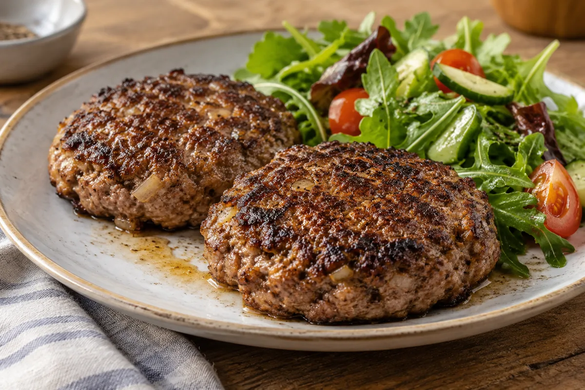 Knapperige Keto Hamburgers met Knabbelspek