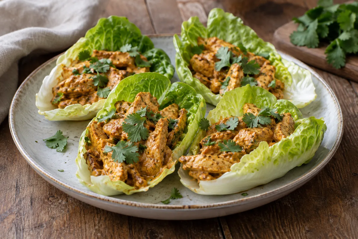 Little Gem Cups met Rode Curry Kip