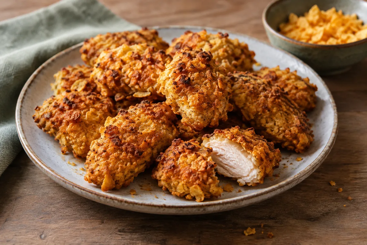 Nacho-kipnuggets uit de oven