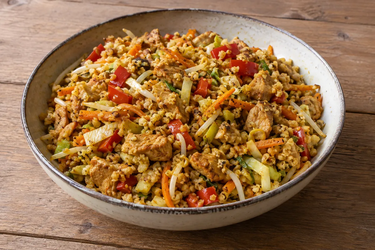 Nasi van bloemkoolrijst