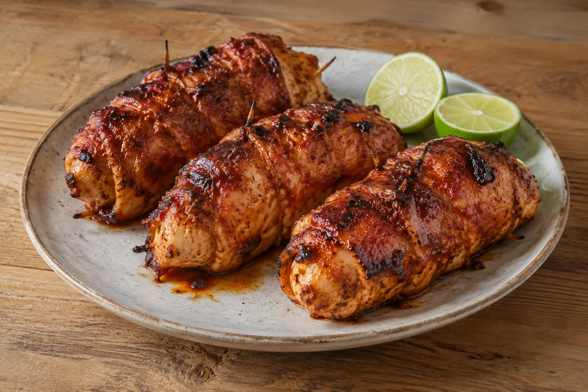 Pittige kiprollade van de kamado