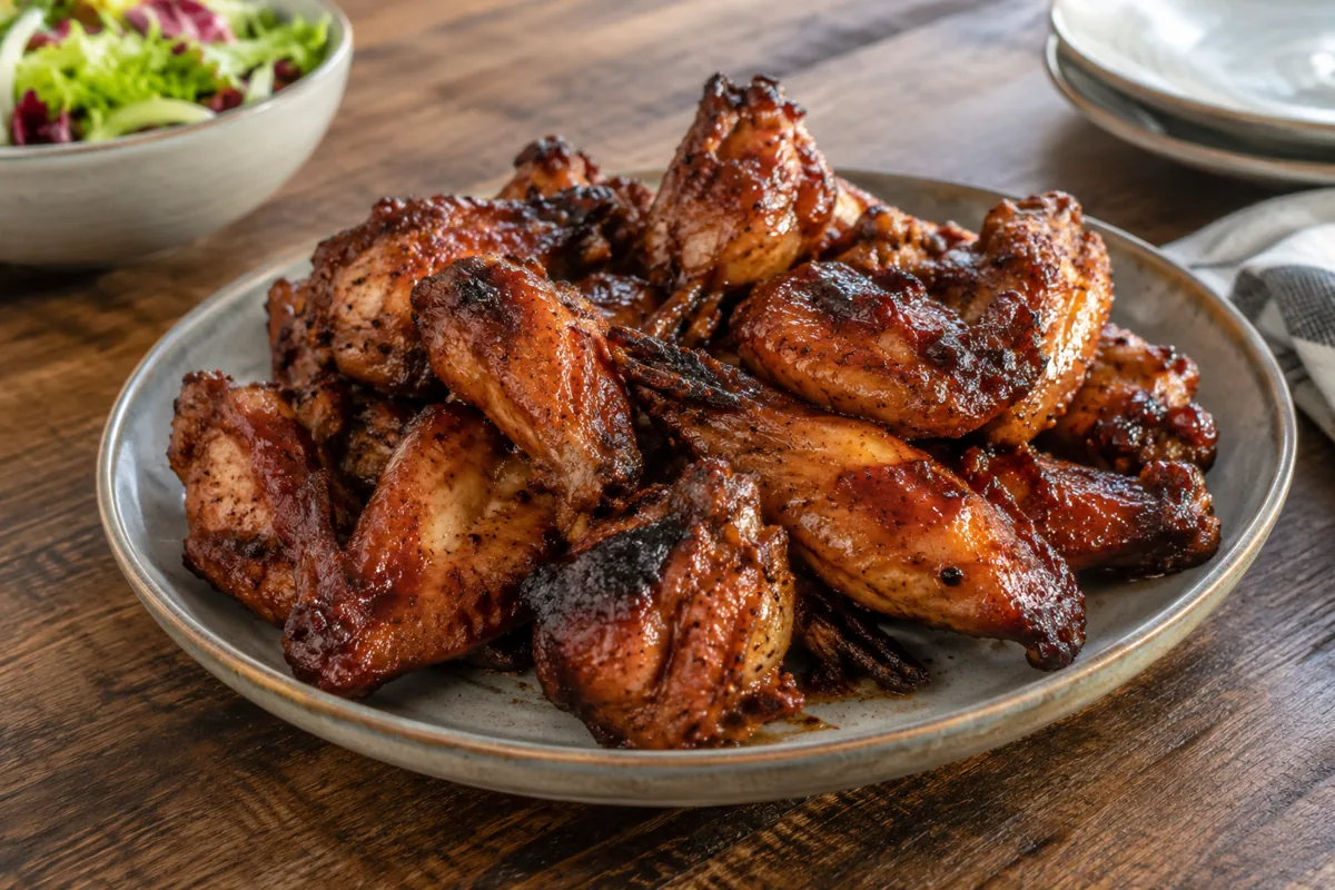 Whisky-hotwings van de BBQ